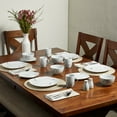 thumbnail image 3 of Tabletops Unlimited Gallery Pescara Square 16 Piece Dinnerware Set, Swirl Pattern, 3 of 6