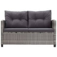 thumbnail image 3 of vidaXL Patio Sofa Outdoor Conversation Set with Cushions 6 Piece PE Rattan, 3 of 12