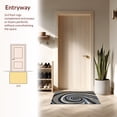 thumbnail image 3 of ODIKA 4' x 6' Machine Washable Non-Slip Area Rug, Op Art Spiral High Traffic Rug, Black, 437968, 3 of 7