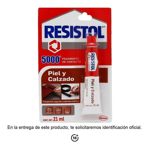 Pegamento de contacto Resistol 5000 piel y calzado 21 ml