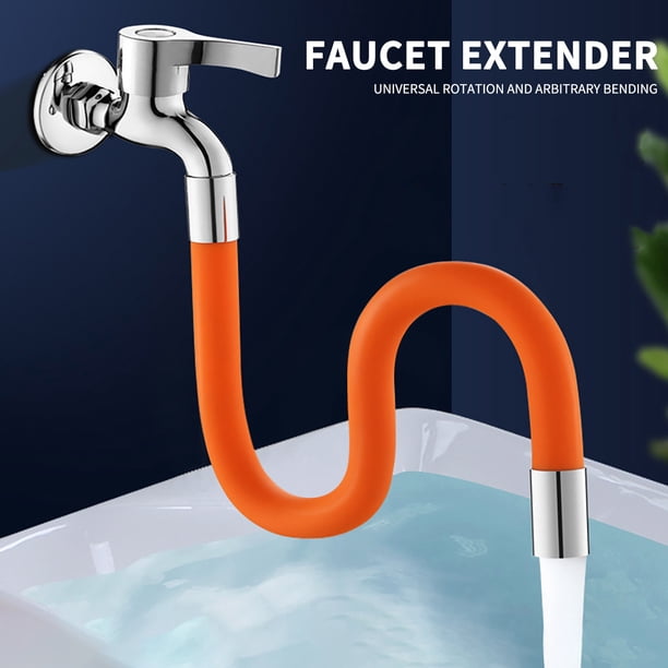 Xihbxyly Extensión de Grifo, Conector Universal para Tubería de Agua, Manguera Ajustable de 360 Grados, Interfaz de Cobre Inoxidable, Ideal para Cocina, Baño y Balcón, Fácil de Instalar, Longitud de