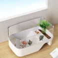 thumbnail image 6 of Turtle Tank Turtle House With Areas To Breed Feed Swim Bask Indoor Turtle Enclosure Small Animal Turtle Cage Reptile Habitat House 35x23x17cm/13.7x9.0x6.7 Inches, 6 of 8