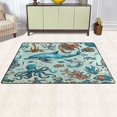 thumbnail image 3 of Ryvnso Dolphin and Octopus Area Floor Mat Non-Slip Carpet Soft Rugs Doormats 31" x 20", 3 of 7
