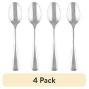 (4 pack) Cambridge Pepino Mirror Teaspoon, 18/0 Stainless Steel Teaspoon, 1 Piece