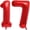 Red 17, variant on 40 Inch Red Number 30 Balloons Giant 30 Balloons Red Dirty 30 Birthday Balloons 30 Birthday Anniversary Party Decorations Supplies