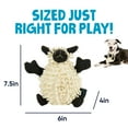 thumbnail image 3 of goDog Fuzzy Wuzzy Lamb Squeaky Plush Dog Toy, Chew Guard Technology, Small, 3 of 8