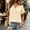 Yellow, variant on GZWYHT Cotton Linen Women's Summer Tops Boho V Neck Pleated Blouses Dressy Casual Short Sleeve Shirts Vacation Outfits Blue L