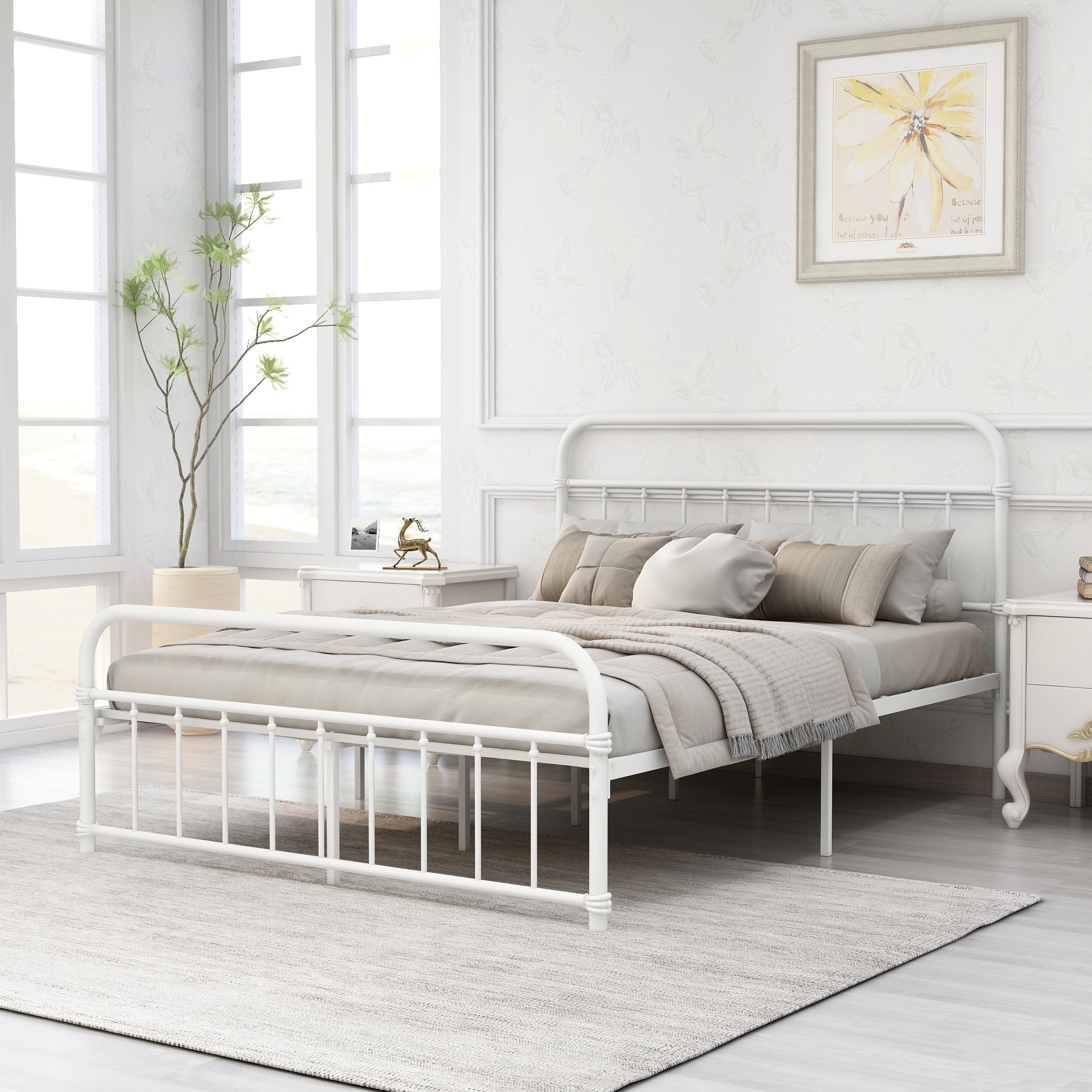 Zinus Lorelei 14" (H) Metal Platform Bed Frame, Queen - Walmart.com