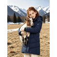 thumbnail image 4 of Wantdo Girl's Puffer Coat Warm Winter Coat Winter Puffer Jacket Waterproof Snow Coat Navy 8, 4 of 8