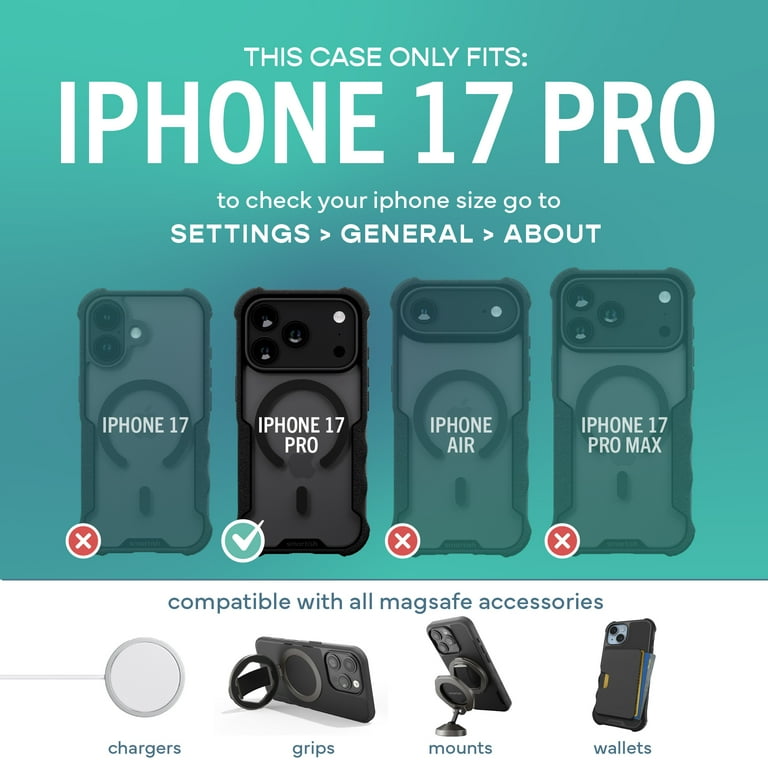 Smartish® iPhone 17 Pro MagSafe Case - Gripzilla Protective