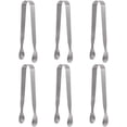 thumbnail image 1 of ShenMo 6 Pieces Stainless Steel Mini Serving Tongs Multi-Purpose Small Tongs Icing Sugar Tongs Kitchen Gadgets Tongs for Tea, Coffee, Kitchen, Bar, BBQ, Buffet, 1 of 5