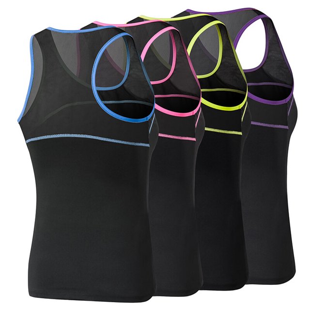 Nuevas mujeres Yoga Tops Sexy Gym Ropa deportiva Chaleco Fitness Tight