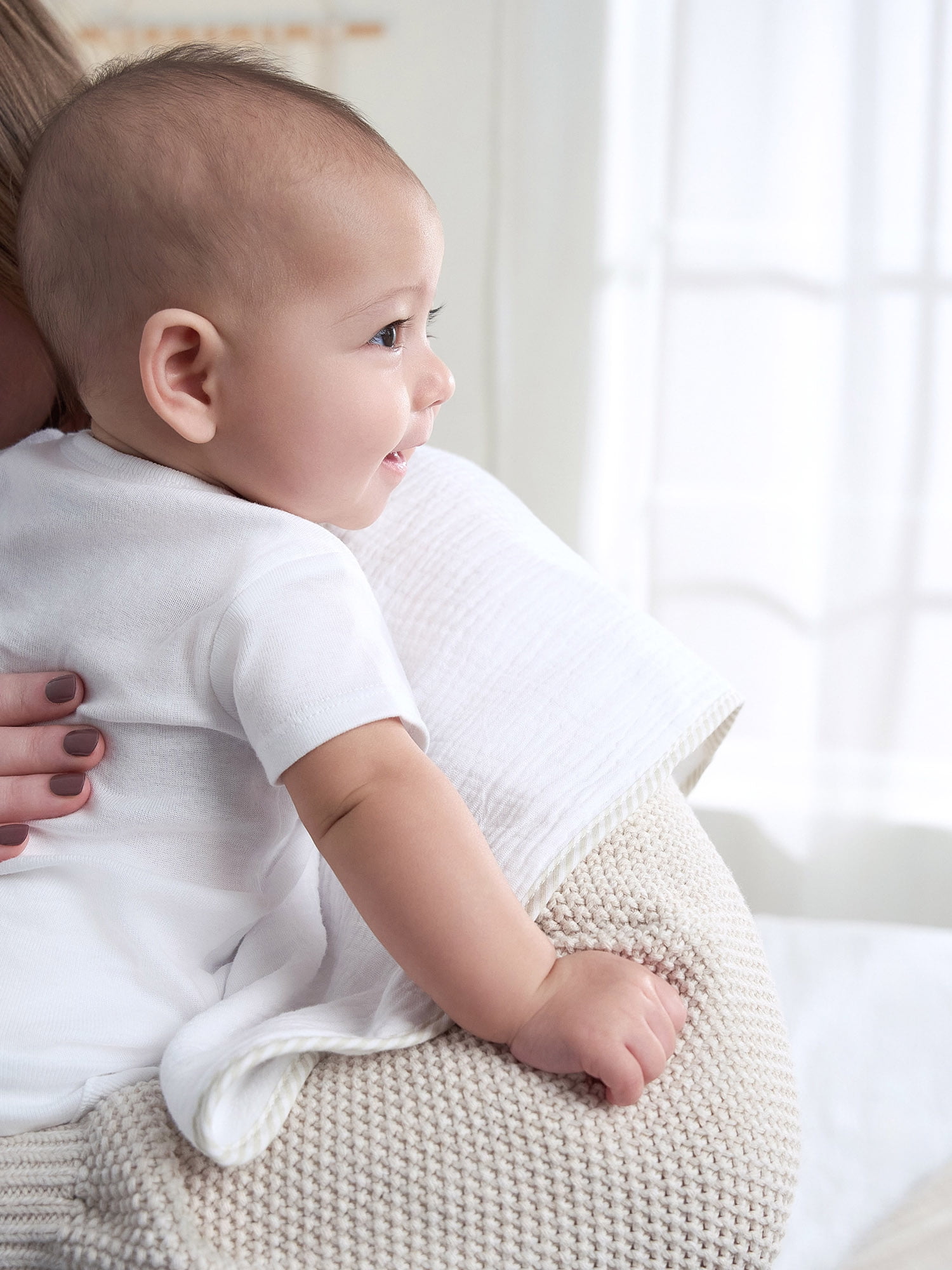 Gerber Baby Boy or Girl Unisex White Short Sleeve Cotton Bodysuit, 3-Pack, Sizes Preemie - 24 Months