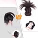 thumbnail image 5 of Clip-On Messy Bun Hairpiece, Feathered Bun Wig, Claw Clip Messy Buns Hair Piece, Ponytail Extension for Women, 5 of 5