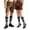 Black, variant on 1 Pairs German Oktoberfest Socks for Men Traditional Bavarian Lederhosen Knee High Socks Holiday Gift for Men Shoe Size 7-12
