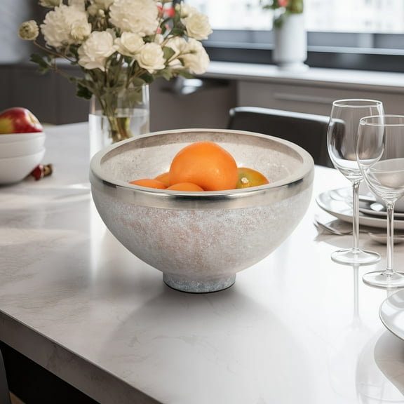 Sagebrook Home Glass Bowl With Ring Decor