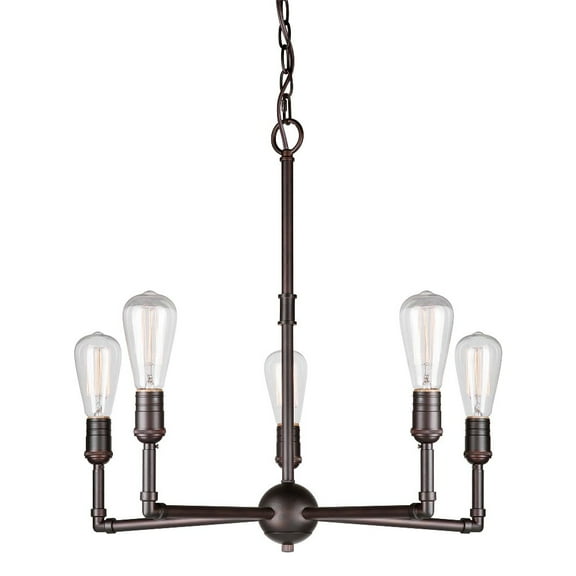 5-Light Antique Bronze Chandelier
