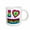 White, variant on 3drose, Groovy Hippie Rainbow I Heart Love Pancakes, 15oz Two-tone Black Mug