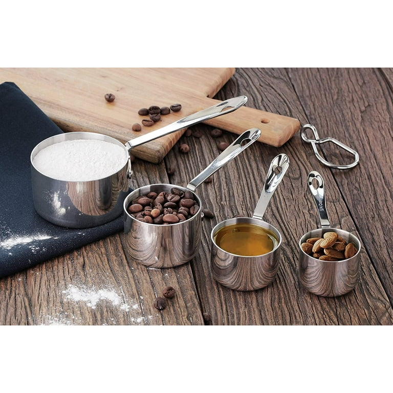 NEW All Clad Stainless Steel 4 piece Professional Measuring Cup