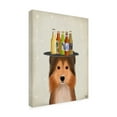 thumbnail image 2 of Fab Funky 'Shetland Sheepdog Beer Lover' Canvas Art, 2 of 3