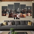 thumbnail image 6 of ccocc Canvas Wall Art, Modern City Nightscape Prints, Living Room Wall Decor, Bedroom Wall Decor, High-Resolution Artwork, 5-Piece, 6 of 6