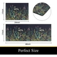 thumbnail image 4 of Farmhouse Kitchen Rugs and Mats Sets of 2, Weeds Floral Kitchen Decoration Rubber Backing Non-Slip Mats for Sink Waterproof Floor Mat for Laundry Room,17x24+17x48inch, 4 of 6