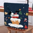 thumbnail image 3 of YINKUU Christmas Chair Covers 4pcs Merry Christmas Dining Room Chair Back Slipcovers Santa Claus Snowman Xmas Chair Covers for Christmas Holiday Home Decor, 3 of 10