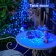 thumbnail image 2 of Guirnalda de luces solares JMEXSUSS, paquete de 2 unidades, 10 m, 100 LED, azules, impermeables, 2 of 8