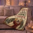 thumbnail image 6 of Christmas Is Merrier Labrador Dog Festive Holiday Design, Playful Pet Portrait Pattern, Warm Flannel Blanket for Living Room and Reading Nook, Dog Moms Christmas Gift, Pet Lover Home Decor, 6 of 9