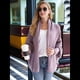 thumbnail image 4 of para Mujer: Suéter Holgado de Punto con de Murciélago y Gran Tamaño. Púrpura Talla Única, 4 of 10
