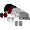 Hudson Baby Unisex Cotton Cap and Scratch Mitten Set