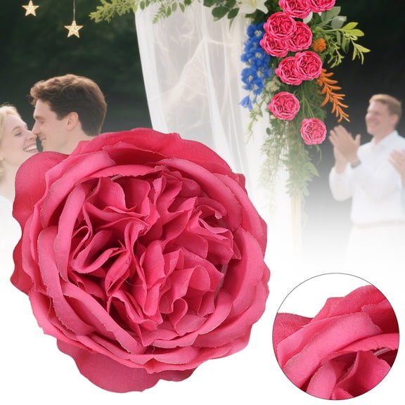 Clearance Under $5 Artificial Austin Rose Head DIY Wedding Bouquet Table Centerpiece Decor,1PC,Pink
