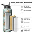 thumbnail image 2 of Paw Print Design Stainless Steel Water Bottle - Double Walled Copper Layer Technology with 360° Leakproof Seal for Sports & Outdoor use。, 2 of 6