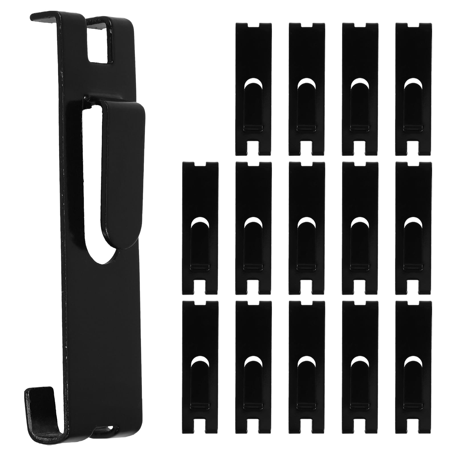 UPKOCH 15Pcs Display Hooks for Grid Wall Black for Hanging Pictures on Grid Panels