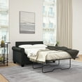 thumbnail image 5 of Mainstays Tatum Twin Sleeper Loveseat, Black, 5 of 19