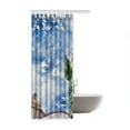 thumbnail image 2 of BOSDECO Statue de la Liberté Rideau de Douche Imperméable en Polyester 48x72 Pouces, 2 of 2