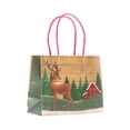 thumbnail image 5 of Christmas Kraft Gift Bags with Foil Hotstamp, Small Vogue, 12 Pack, 5 of 5