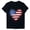 Black, variant on American Flag Shirt for Women 4th of July Tee Shirt USA Stars Stripes T-Shirt Patriotic Summer Tunic Tops
