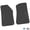 Black, variant on Flextread Floor Mats for 18-24 Jeep Wrangler JL, Gladiator & 4xe - Mopar Licensed Factory Fit - Black w/ Light Blue & White Jeep Peace Sign Insert - 100% Made in USA