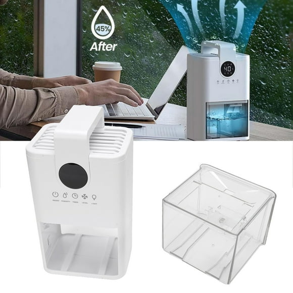 Small Dehumidifier, Home Dehumidifier Quiet Timer ABS 1L Water Tank for Bathroom US Plug,EU Plug