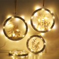 thumbnail image 1 of PENGXIANG 1 Set Christmas Pendant Tree Deer Pattern Wear-Resistant Wood Wall Background Hangings Home Decor, 1 of 9