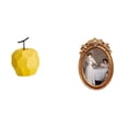 thumbnail image 1 of Escultura de fruta de , adorno coleccionable, estatua de mesa, decoración geométrica para festivales, oficina, marco de resina ornamentado, c, 1 of 8