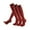 Brick Red, variant on Yoga Pilates Non-Slip Women's Socks with Toe Separation, Arch Compression Knee-High Socks, Suitable for Barre Ballet Dance 3 Pairs
