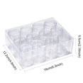 thumbnail image 3 of 4 Set Plastic Bead Storage Containers Rectangle Clear 16x12.2x5.5cm Capacity: 20ml(0.67 fl. oz) 12pcs/Set, 3 of 7