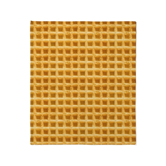 CafePress - Yummy Giant Waffle Throw Blanket - Soft Fleece Throw Blanket, 50"x60" for All Ages