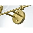 thumbnail image 5 of Living District Collier 4 Light Satin Gold And Clear Glass Wall Sconce, 5 of 8