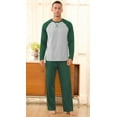 thumbnail image 3 of Iceglad Men's Pajamas Set Long Sleeve Sleepwear with Pockets Comfortable Lightweight Pjs Sets for Men, 3 of 9