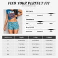 thumbnail image 6 of KLL Flying Bees Pattern Workout Shorts for Women Scrunch Short Gym Yoga Running Sport Active Exercise Fitness Shorts, 6 of 8