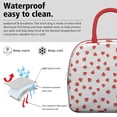 thumbnail image 3 of Lunch Bag Lunch Box for Women Reusable Insulated Lunch Bags,Water-Resistant Strawberry Plants Fruit White Cooler Lunch Tote Bag, Large Capacity for Work Travel Picnic, 3 of 6