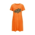 thumbnail image 3 of Tauxra Robe de Nuit Courte Décontractée à Manches Courtes pour Femmes Grande Taille avec Imprimé Poitrine, 3 of 6